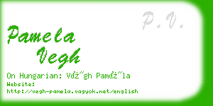 pamela vegh business card